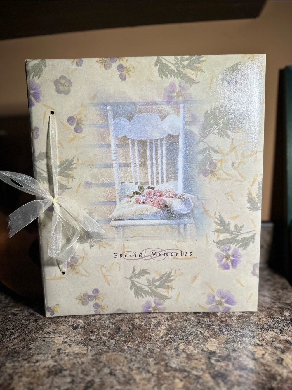 VTG Hallmark “Special Memories” Floral Photo Album - Cream & Lavender